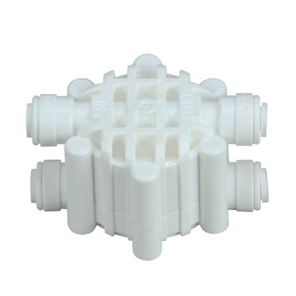 Négyutas szelep gyorcsatlakozóval