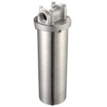 10" Rozsdamentes szűrőház 3/4" réz bemenettel, forró vizes légtelenítővel