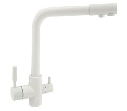 Minimal stílusú 3-utas konyhai csaptelep - Fehér