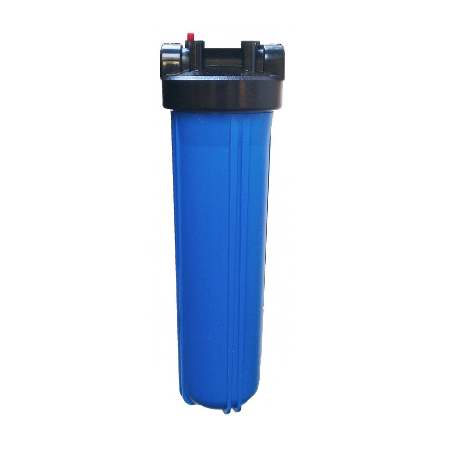 FHB-20BB-1-1.jpg Szűrőház 20"-os Big Blue 1" csatlakozással dupla ,,O" gyűrűvel, Kék - Image 1